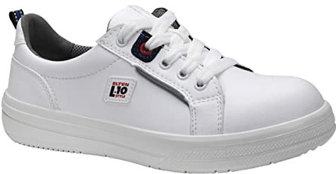 ELTEN Sicherheitsschuhe Ghost Low ESD S3S, Damen und Herren, Textil, Stahlkappe, leicht, sportlich 46, Weiß