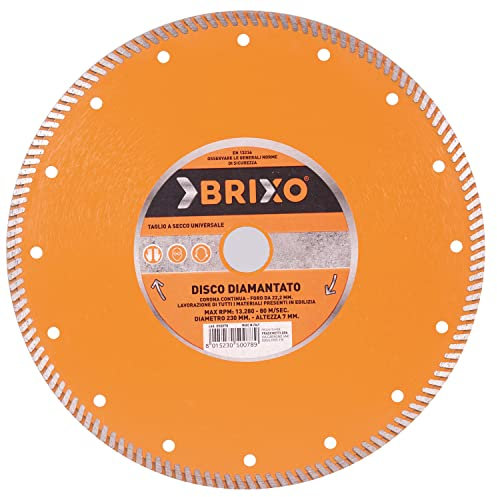 Disco diamantato x cemento, cotto, klinker, ghiaino lavato, mattoni, poroton, piastrelle d. 230