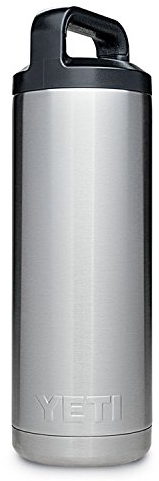YETI Rambler 18 oz Bottle, Vacuum Insulated, Stainless Steel with TripleHaul Cap, Stainless
