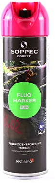 Soppec Fluo-Marker Forst-Markierspray in leucht-kirschrot