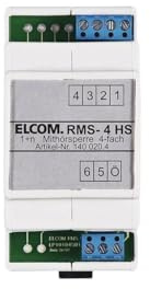 Elcom medhörsellås RMS-4 HS för 4 deltagare extra enhet för dörr-/videointercom 4250111820837