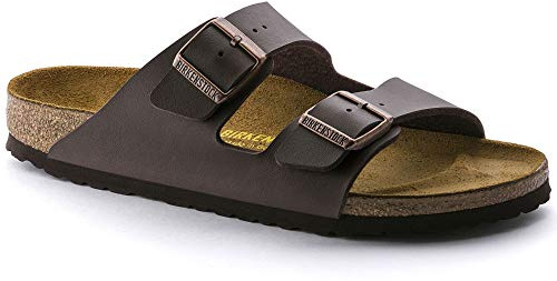 Birkenstock 051701 Arizona dark brown, Birko Flor sandalo Uomo, Brown EU 49