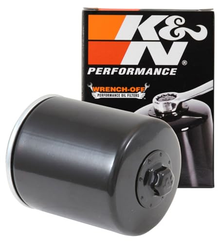 K&N Filtro olio per motociclette: Progettato per l'uso con oli sintetici o convenzionali. Per Harley Davidson, Buell selezionati, KN-171B (Cartuccia 74x94mm)