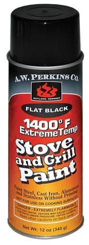 AW Perkins 90AW 1400ºF Stove Paint Spray - Black