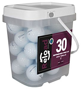 Titleist Reload Recycled Golf Balls Pro v1 Golf Balls (30 Pack), White, one Size