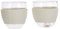 Bodum Pavina Set of 2 Single Wall Glass Mugs, 0.1L, 3oz, Off White