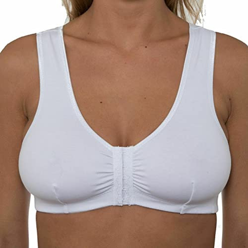 Undercover Cotton Front Fastening Bra CB222 White 44