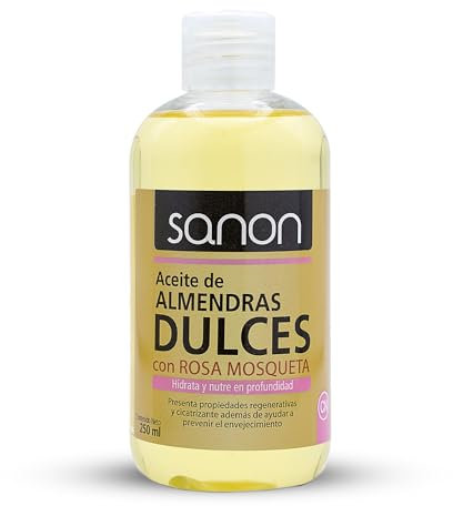 SANON - Aceite De Almendras Con Rosa Mosqueta, One size, Vanilla, 250 Mililitro