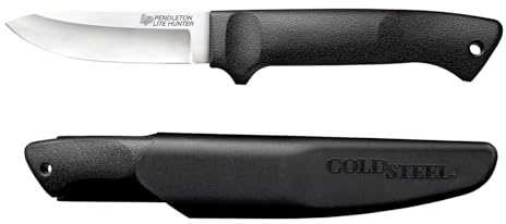 Cold Steel Pendleton Lite Hunter 3-5/8 German 4116 Stainless Steel Drop Point Fixed Blade Outdoor Camping Game Hunting Knife | Ergonomic High-Impact Handle, Weather-Resistant Secure-Ex Sheath