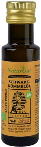 Cumino nero bio 100 ml olio - nigella sativa freddo premuto dall'Egitto