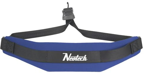 Neotech Saxophone Strap - Regular - Metal Open Hook Neck Strap for Saxophone, Clarinets, English Horns & More - Comfortable Neoprene Instrument Neck Strap - Royal