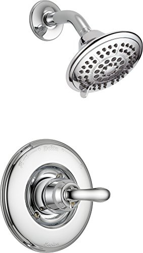 Delta Linden 14 Series Single-Function Shower Trim Kit with 5-Spray Touch Clean Shower Head, Chrome T14294 (Valve Not Included)