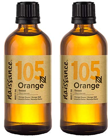 Naissance Orange Süß Ätherisches Öl (Nr. 105) - 200ml (2x100ml) - 100% Naturreines Kaltgepresst Süßes Orangenöl für Naturkosmetik, Aromatherapie, Duftlampe - Duftöl für Aroma Diffuser