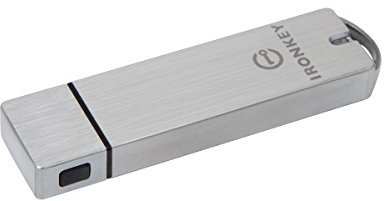 Kingston IronKey S1000 Encrypted USB Flash Drive 128GB On-Device Cryptochip and FIPS 140-2 Level 3 Certified-IKS10000B/128GB