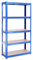 Lagerregal für Garage: 150 cm x 75 cm x 30 cm | Blau - 5 Stufig | 175 kg pro Regal (875 kg Kapazität) | 5 Jahre Garantie