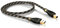 VIABLUE KR-2 Silver USB-Kabel 2.0 * Typ A/B * Triple-Shield Technologie * 24 Karat echtvergoldete Kontakte * inkl. Sleeve * 400 cm * 4.0 m