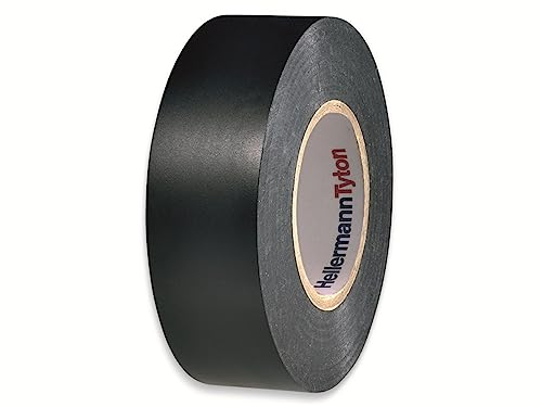HellermannTyton 710-00155 Isolierband HelaTape Flex 15 Schwarz (L x B) 20m x 19mm, 3 Stück