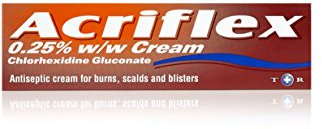 Acriflex Antiseptic Burns Cream, Effective Relief from Minor Burns and Scalds, Scratches, Cuts, Abrasions, Sunburn Blisters and Infected Cracked Skin, Non-Sticky, 1 x 30g