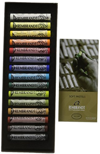 Rembrandt Professionelles Weiche Pastelle Set Allgemeine Farbauswahl | 15 ganze Pastelle