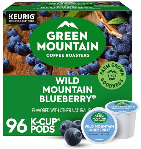 Green Mountain Coffee Roasters Wild Mountain Blueberry Keurig Single-Serve K-Cup pods, Light Roast Coffee, 96 Count