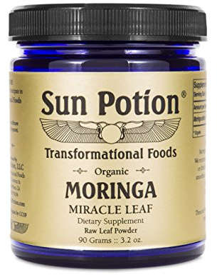 Sun Potion Organic Moringa Leaf Powder | Moringa Oleifera Green Superfood | Nutrient-Dense Plant-Based Powder for Smoothies, Tea & Recipes | Non-GMO | Raw Vegan | 90g