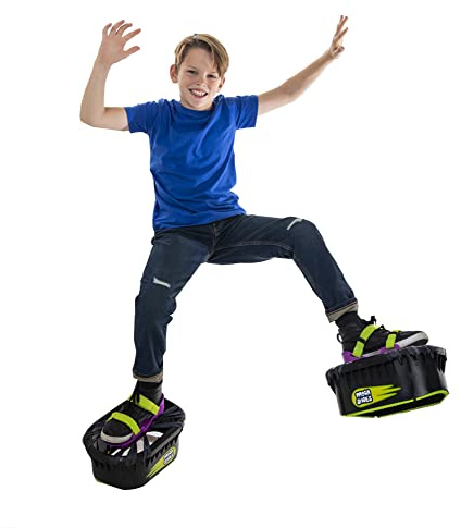 Moon Shoes Bouncy Shoes, Mini Trampolines for Your Feet, One Size, New and Improved, Bounce Your Way to Fun, Very Durable, No Tool Assembly, Athletic Development, max Weight 130 lbs.