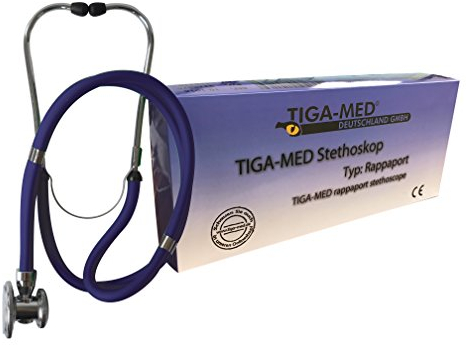 Stéthoscope Stéthoscope Rappaport professionnel à double pavillon Bleu foncé
