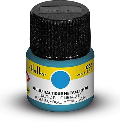 Heller - 9052 - peinture pour Maquette - Bleu Baltique Métallique - 12 m