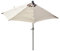 Mendler Sonnenschirm halbrund Parla, Halbschirm Balkonschirm, UV 50+ Polyester/Alu 3kg 270cm ohne Ständer - creme
