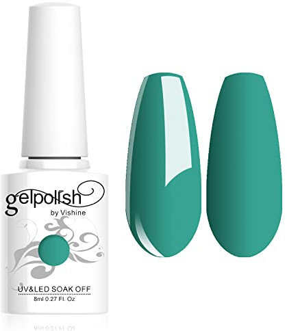Vishine 8ml Gelpolish Lacquer Color Soak Off UV LED Gel Nail Polish Manicure Mint Green #1467