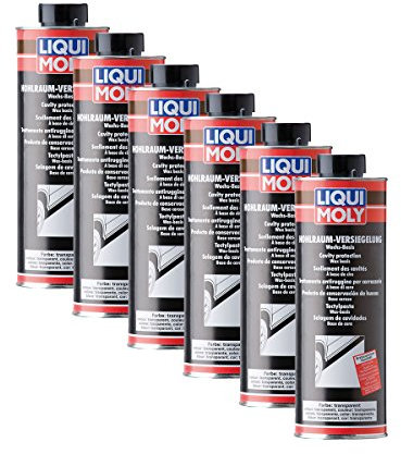 6x LIQUI MOLY 6116 Hohlraum-Versiegelung transparent 1L