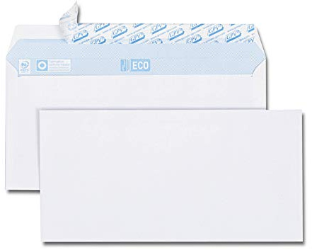 GPV - Boite de 500 Enveloppes - Format DL (110x220 mm), sans fenêtre, qualité papier blanc : 75 g/m2 - Certifié PEFC