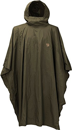 Fjallraven, Poncho, Poncho, Oliva Oscura, 1 Size, Admirador Unisex