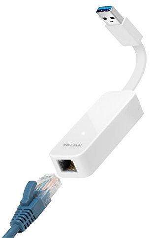 TP-Link UE300 USB to Ethernet Adapter, USB 3.0 to RJ45 LAN Wired Adapter for Ultrabook, Chromebook, Laptop, Desktop, Windows (XP/Vista/7/8/8.1), MacOS 10.9/10.10, Linux OS, Plug & Play