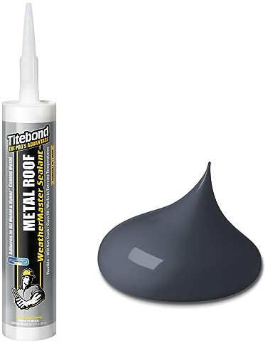 Titebond 61121 Metal Roof Sealant Cartridge, 10.1 oz., Black