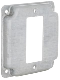 Hubbell-Raco 808C 1 GFCI 4-Inch Square Exposed Work Cover