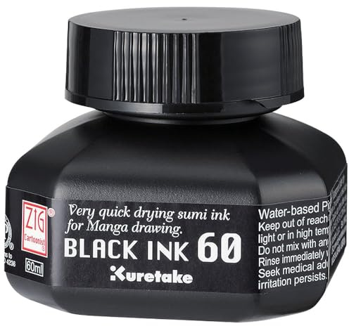 Zig Cartoonist Highly Opaque Pen Ink, Black