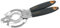 Fackelmann coperchi, Linea Apribarattoli/Svitacoperchi, Collection, in Acciaio Inox, Manico Soft Touch (Colore: Nero/Arancione/Argento), 24,5x2,5x8,5 cm