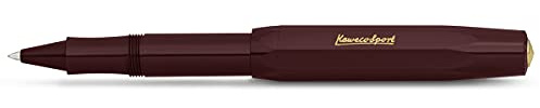 Kaweco CLASSIC SPORT Rollerball Bordeaux I Gel- / Kugelschreiber aus hochwertigem Kunststoff mit Keramikkugel I Klassischer Kuli I 13 g Tintenroller mit 0.7 mm Mine I Gelroller 13,5 cm