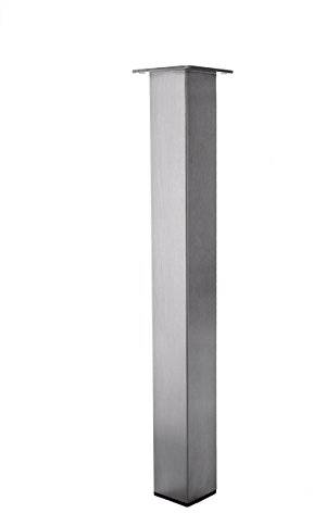 Durante pied de table en acier inoxydable h tB1 50 x 50 mm/châssis de la table pied de support