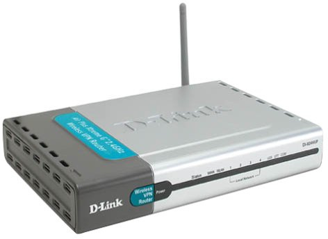 D-Link DI-824VUP Wireless Cable/DSL Router VPN, USB/Parallel Print Server 802.11g