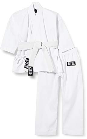 Blitz Sport Kids Polycotton Student Karate Suit 000/110cm White