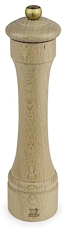 Peugeot - Hostellerie Manual Pepper Mill - Adjustable Grinder - Beechwood, Natural, 22 cm