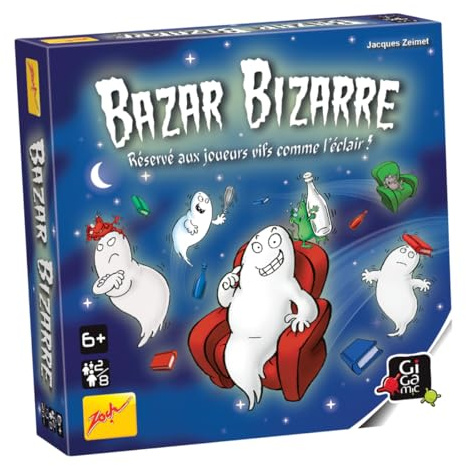 GIGAMIC - Bazar Bizarre - Jeux de société - Jeu Défis Visuels dès 6 ans - Jeu d'ambiance pour enfant, famille et amis - 2 à 8 joueurs - 20 Min - Jeu en Français - ZOBAZ