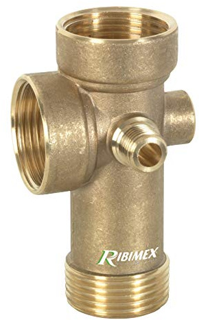 Ribimex PRSR5V1 Raccordo 5 Vie per Compressore Surjet, Oro, 9x5x5 cm