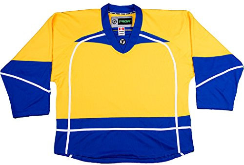 TronX Spielbekleidung DJ300 Junior Eishockey Trikot, Hockeybekleidung, Lange Ärmel (DE/NL/SE/PL, Alphanumerisch, S, M, Nashville Predators - Gold)