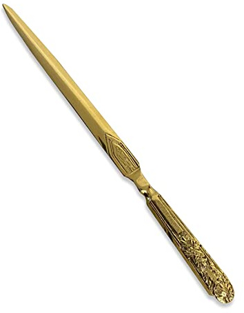 Embossed Brass Letter Opener