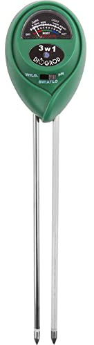 MultiDepot Browin 071605 Testeur de Sol 3 en 1 | pH-Mètre de Sol| Testeur de pH pour Terre Végétale | Testeur d'humidité du Sol | Testeur d'Insolation du Sol | 17 cm