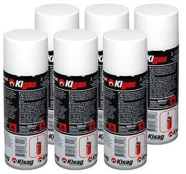 Kigas 6 x 400 ml Nachfüllflasche