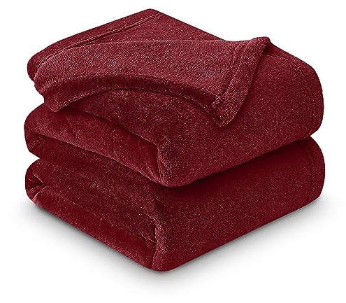 GC GAVENO CAVAILIA Luxurious Fleece Mink Blanket, Warm & Thermal Blankets Throws, Cuddly Throws For Sofas, Red, 200X240